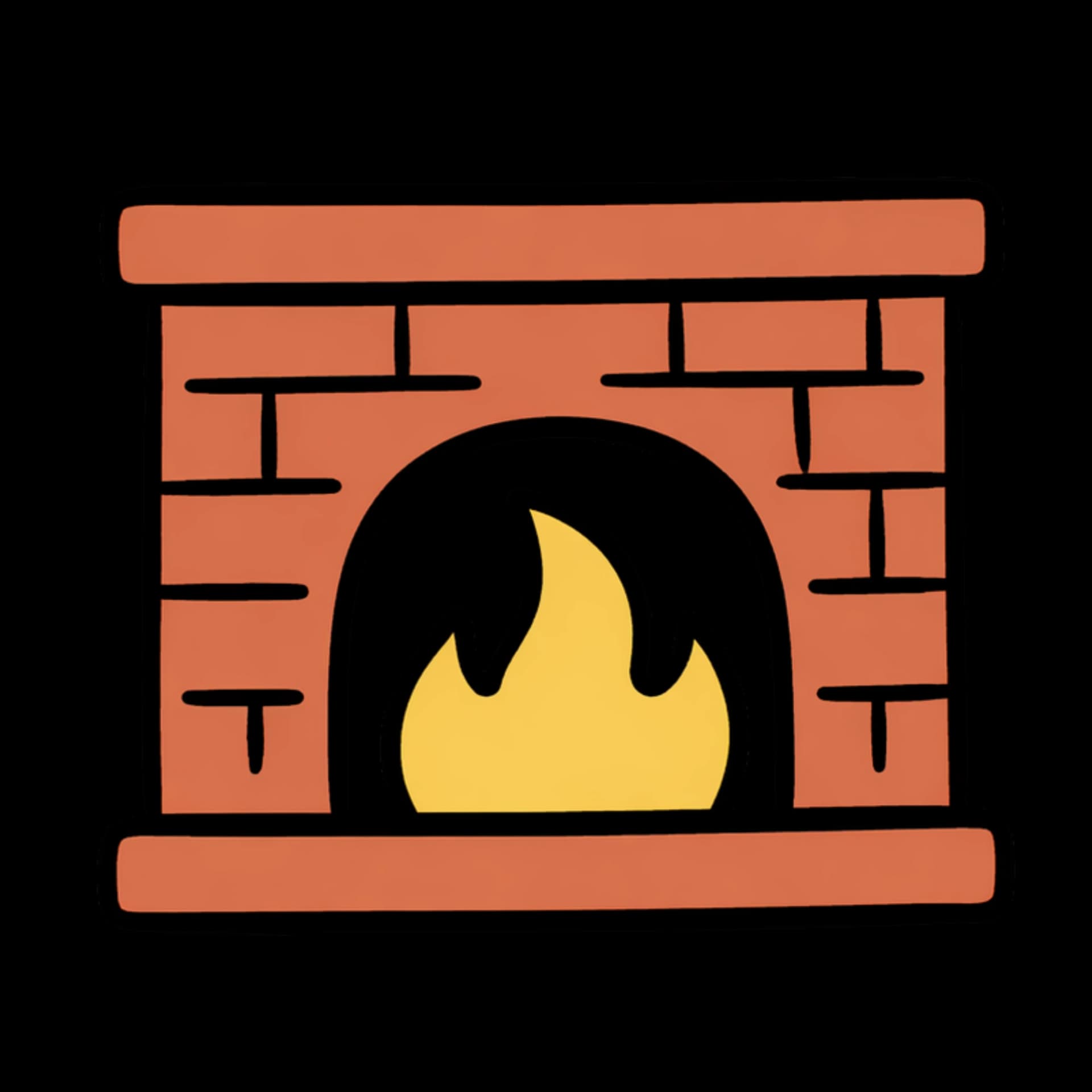 Illustration of a hearth, representing whether a platform is a durable long-term home for your organization's data