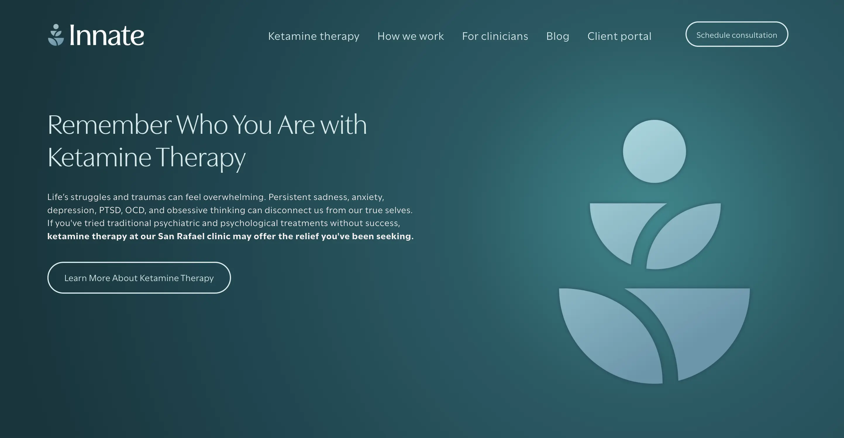 Innate Ketamine Therapy homepage