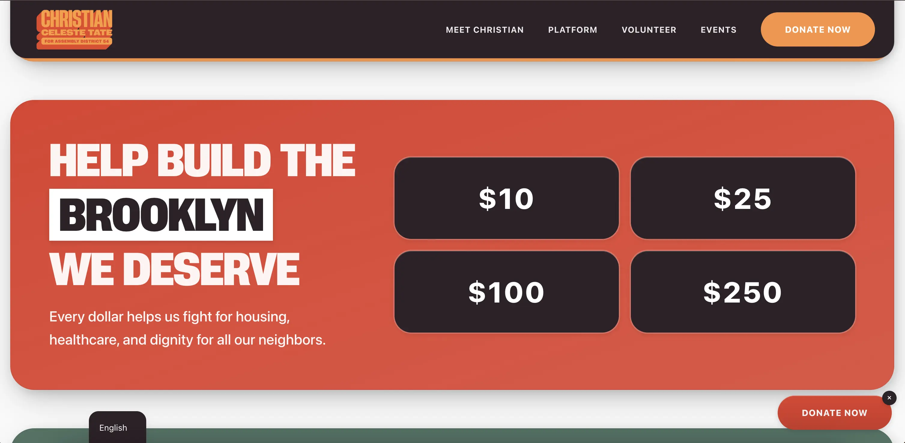 CCT new site – donate CTA