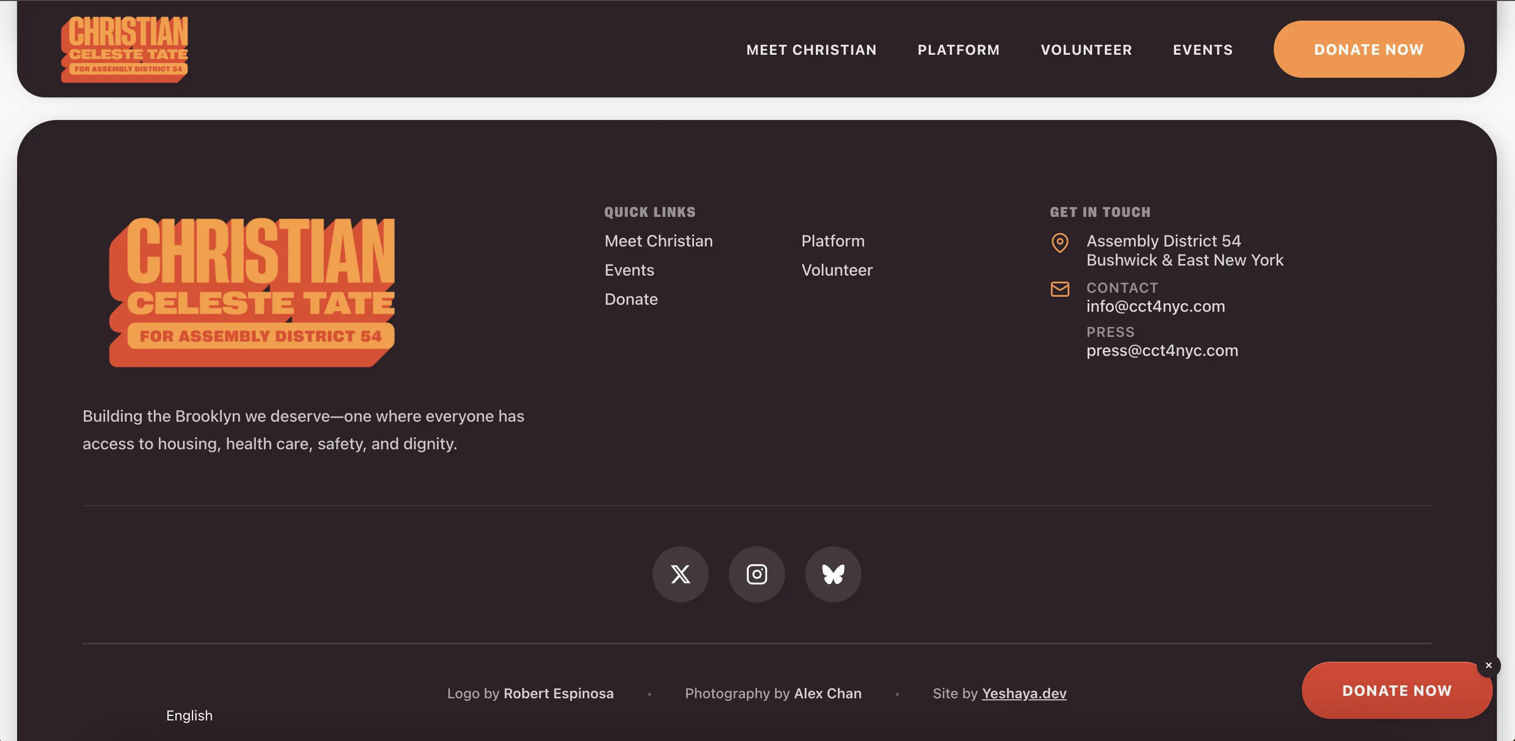 CCT new site – footer