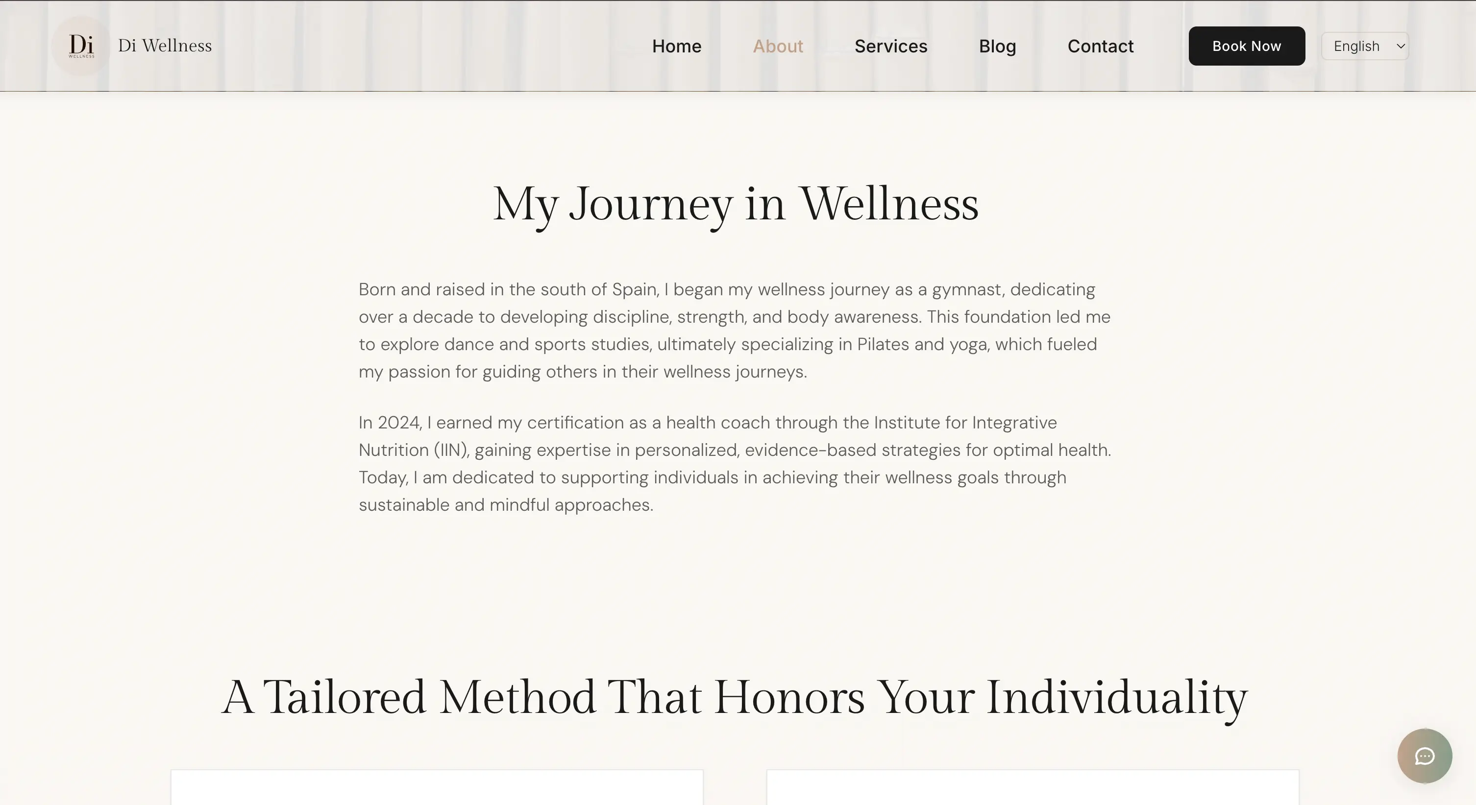 Di Wellness about page