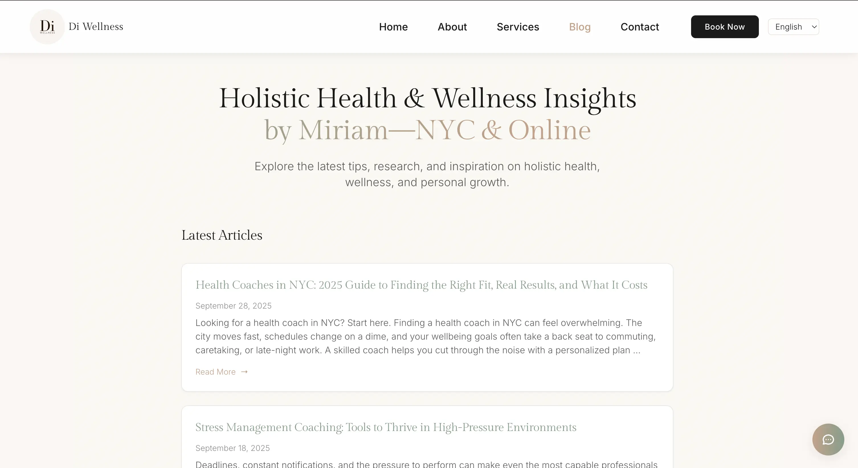 Di Wellness blog